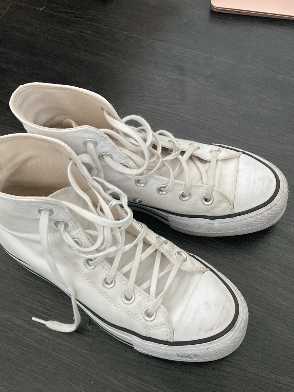 Converse White High-Top Canvas Sneakers - Women's